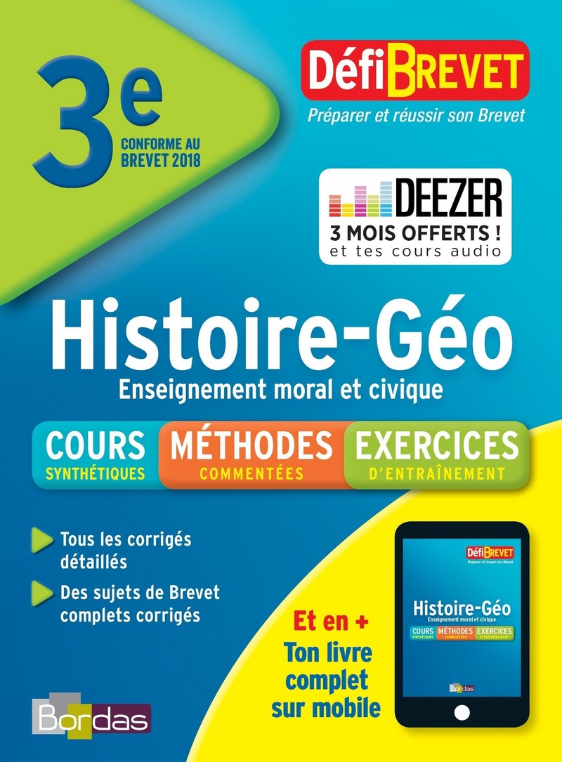 DéfiBrevet Histoire-Géo-Education civique 3e